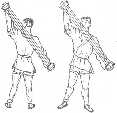 Вспомогательные упражнения с эспандерами для рук и плеч